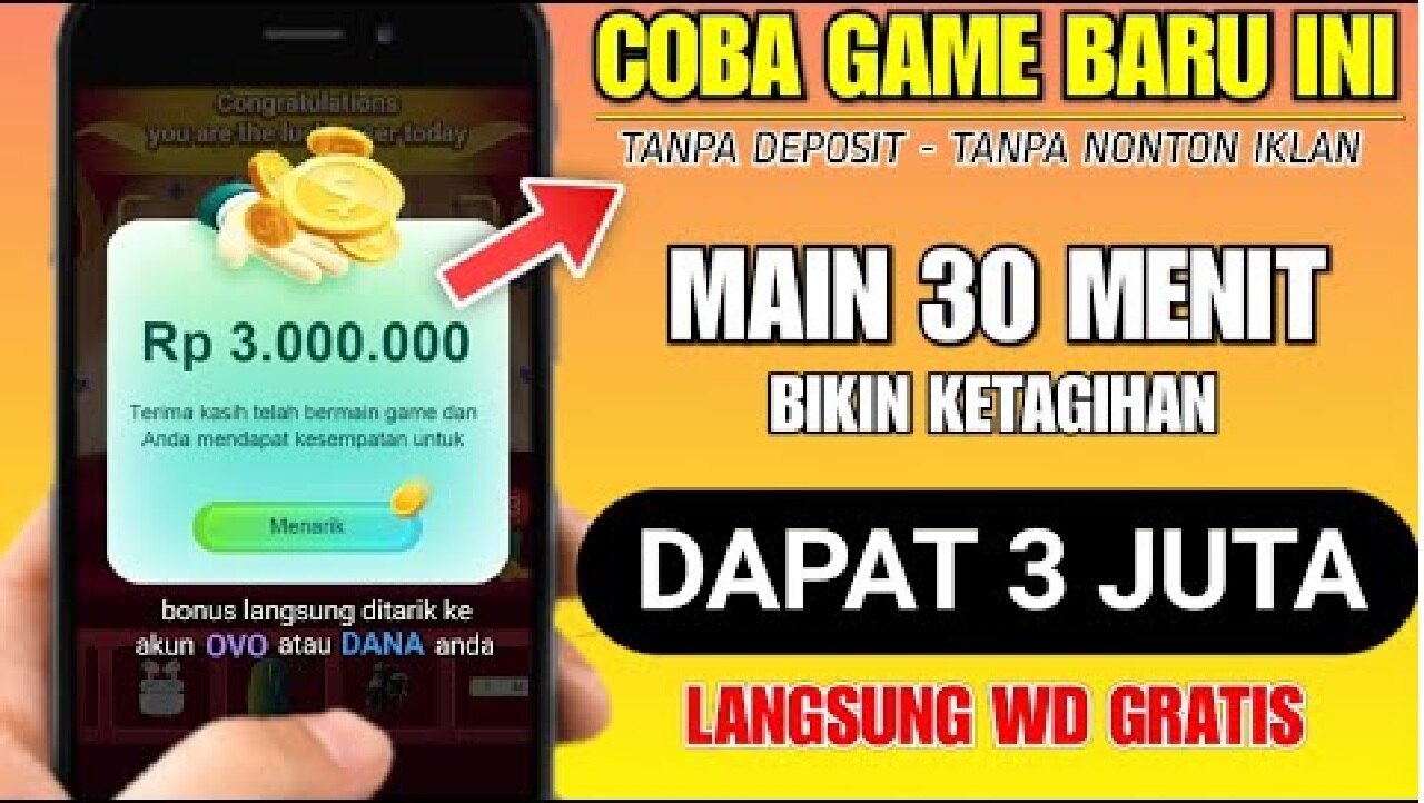 Dirilis Hari Ini! Game Penghasil Saldo DANA OVO Tercepat 2025, Terbukti Membayar Hingga Rp3 Juta!