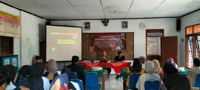 Cegah dan Berantas Narkoba, Polsek Karangdadap Sosialisasi P4GN di Desa Kalilembu Pekalongan