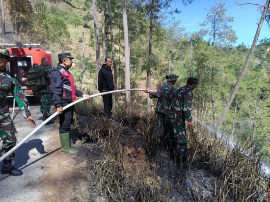 Minggu Pagi, Tim Gabungan Diterjunkan Atasi Kebakaran Hutan Petungkriyono