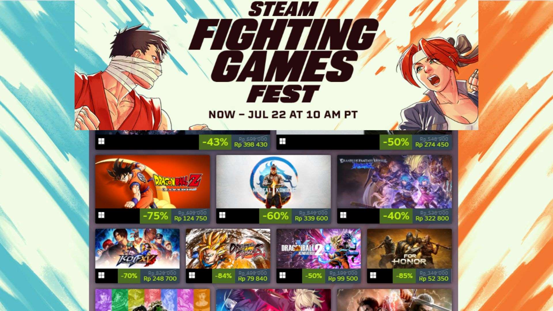 Steam Fighting Game Fest 2024, Diskon Besar Steam Untuk Game Fighting Sambut EVO 2024!