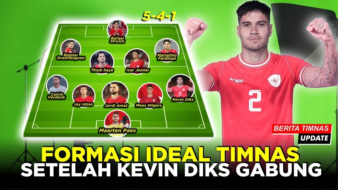 Formasi Ideal Timnas Indonesia usai Kevin Diks Gabung, Lini Belakang Semakin Kokoh