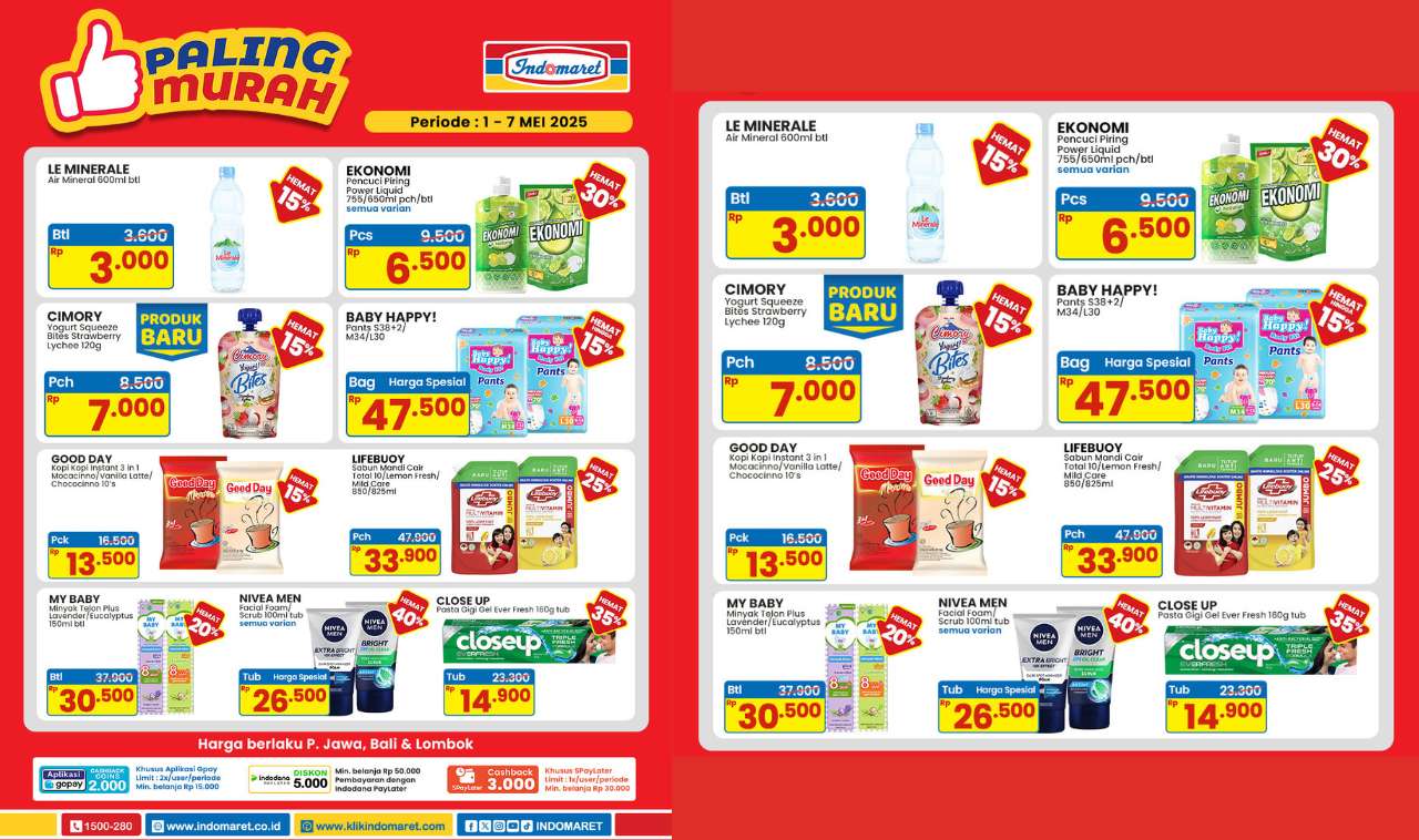 Buruan Serbu! Promo PALING MURAH di Indomaret, Diskon Gede Buat Semua Kebutuhan Harianmu!