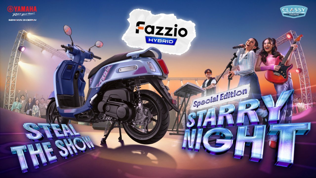 Warna Special Edition Fazzio Hybrid Starry Night, Jadi Spotlight Utama Anak Muda 