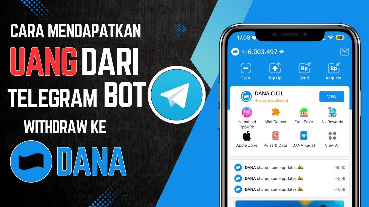 Jangan Sampai Terlewatkan Cara Dapatkan Saldo DANA Gratis Lewat Telegram Ini Bisa Kamu Pakai