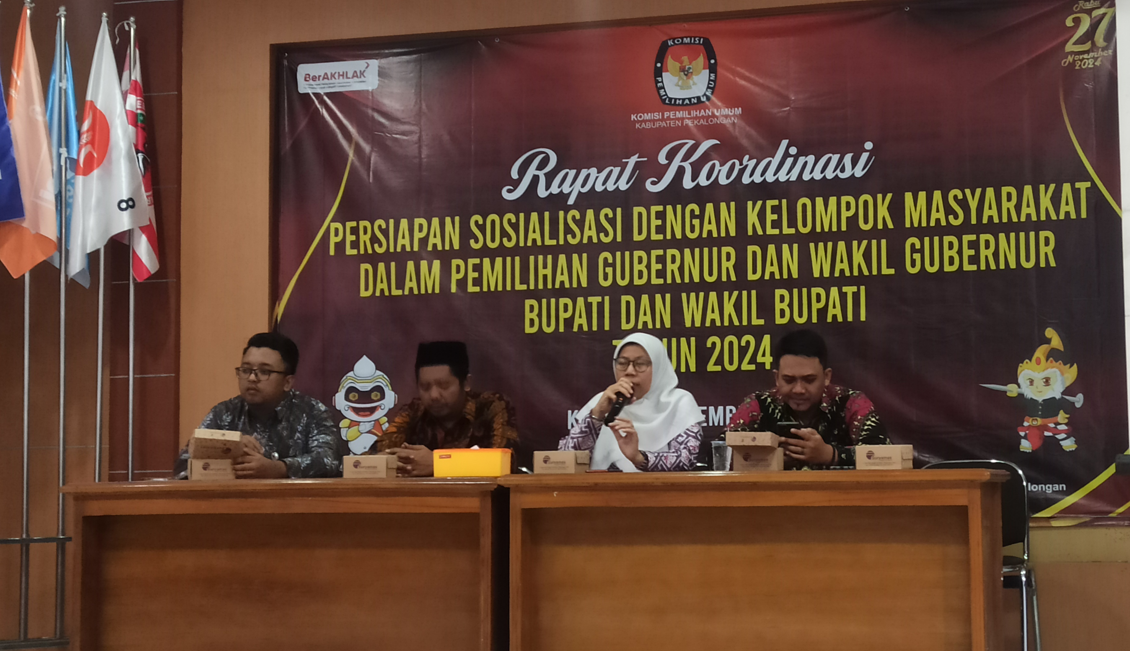 KPU Kabupaten Pekalongan Gandeng Kelompok Masyarakat Sosialisasikan Tahapan Pemilu