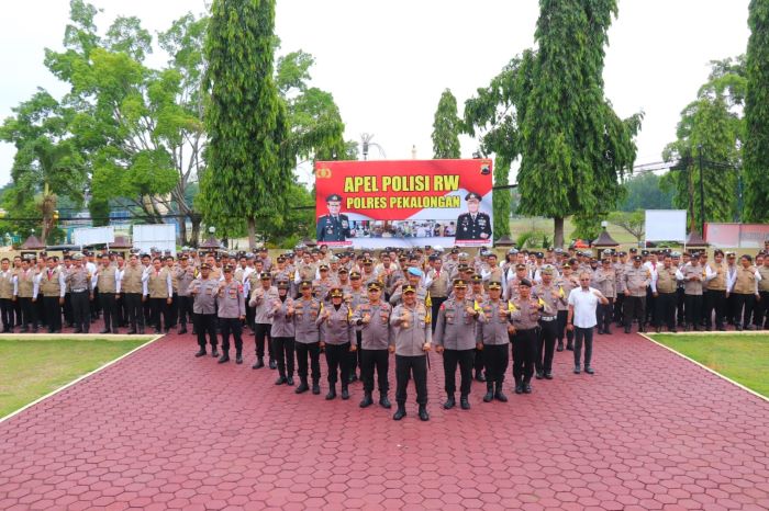 Pimpin Apel Polisi RW, Kapolres Pekalongan Tekankan Hal Ini