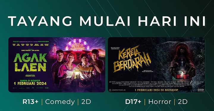 Jadwal Bioskop Pekalongan Hari Ini Senin 5 Februari 2024 Film Baru Ada Komidi hingga Horror Indonesia