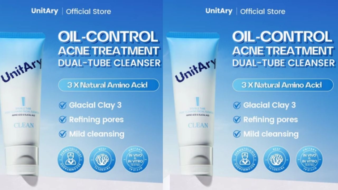 NEW LAUNCH! Review Unitary Oil-Control Acne Treatment Dual-Tube Cleanser, Bikin Wajah Bersih dalam 15 Detik