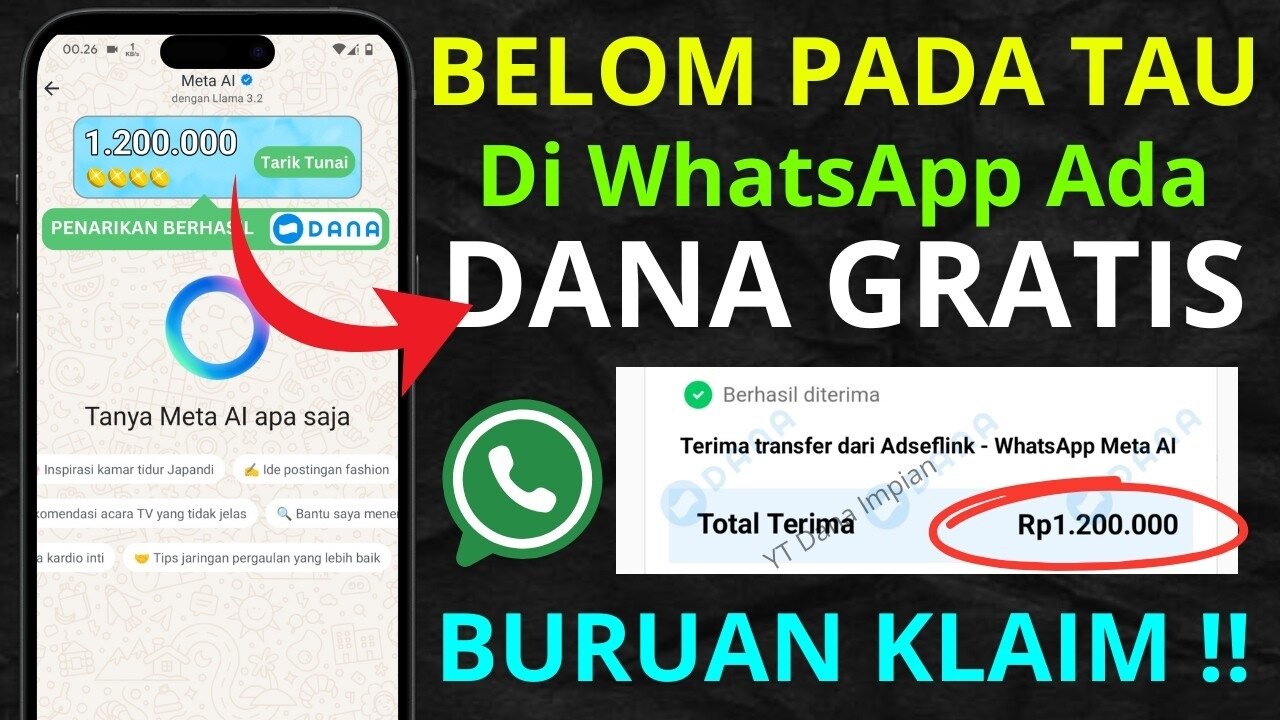 Cara Mendapatkan Uang dari Meta AI di WhatsApp dengan Mudah, Buktikan Sekarang Juga!