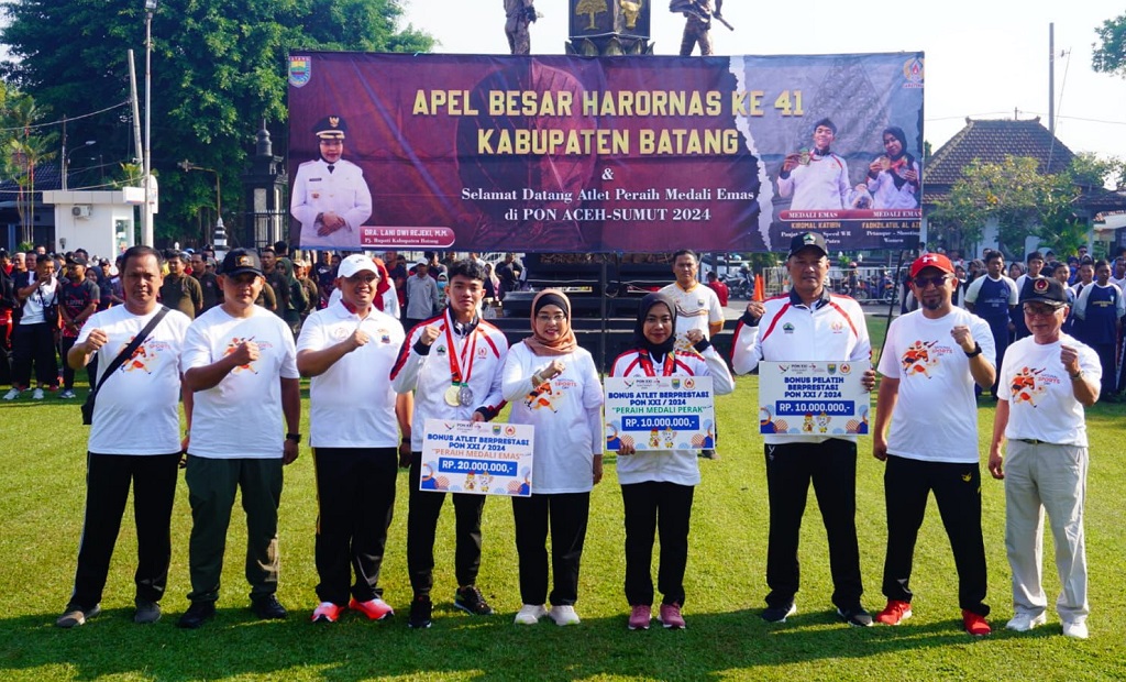 Beprestasi di PON XXI Aceh-Sumut, Pemkab Batang Berikan Apresiasi Atlet dan Pelatih Hingga Puluhan Juta