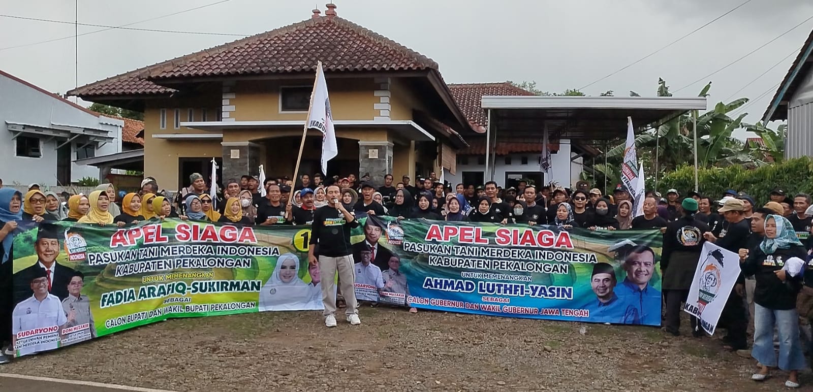 Tani Merdeka Kabupaten Pekalongan Gelar Apel Pemenangan Lutfi - Yasin dan Fadia - Sukirman 