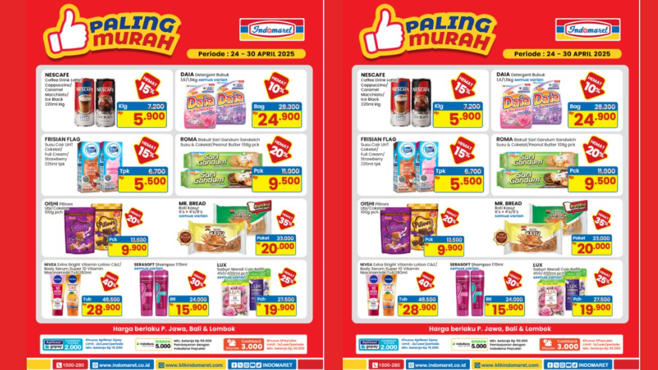 Promo Produk Kecantikan Paling Murah di Indomaret, Diskon Hingga 40% 
