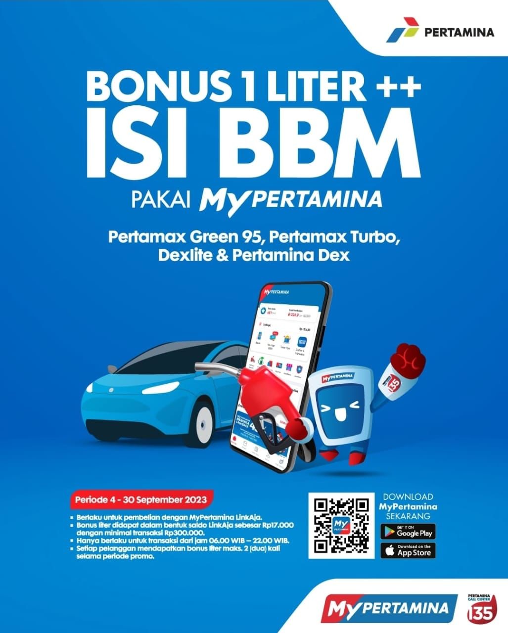 Kesempatan Terakhir, ditraktir 1 liter BBM di MyPertamina