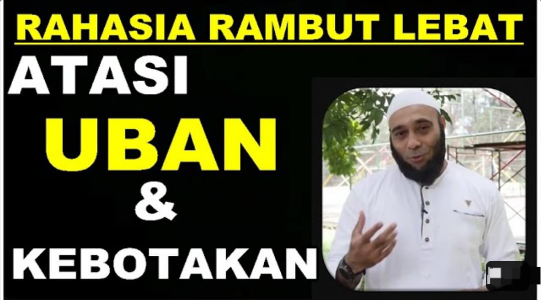 Cara Ajaib Hilangkan Uban Ala dr Zaidul Akbar, Rambut jadi Hitam Permanen Meski Usia Sudah 50 Tahun Ke Atas