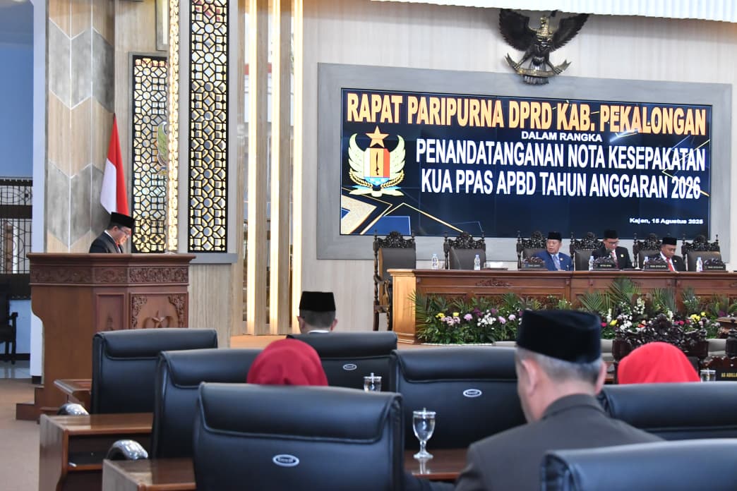 Wakil Bupati Sukirman: Kesepakatan KUA-PPAS 2026 Wujud Sinergi Pemkab dan DPRD Kabupaten Pekalongan