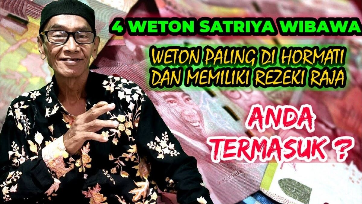 Primbon Jawa: Ini 5 Weton di Bawah Naungan Satrio Wibowo yang Diyakini Banyak Rezeki, Berkarisma dan Dihormati