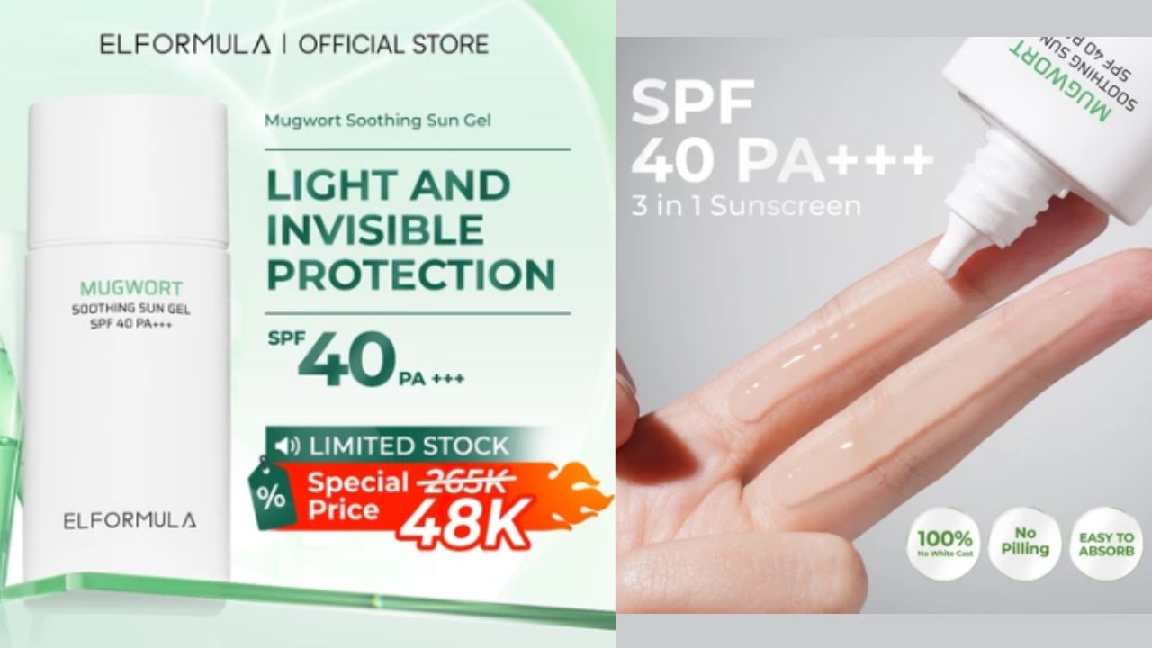 Review Sunscreen Gel yang Ringan dan Tanpa Whitecast dengan SPF 40 PA+++