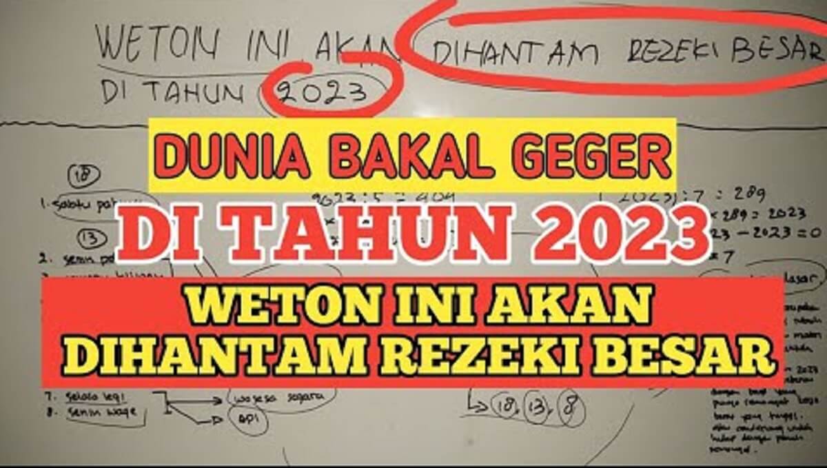 Catat! Berikut 6 Weton yang Mendapatkan Keberuntungan di Akhir Tahun, Bisa Ketiban Rezeki Mendadak