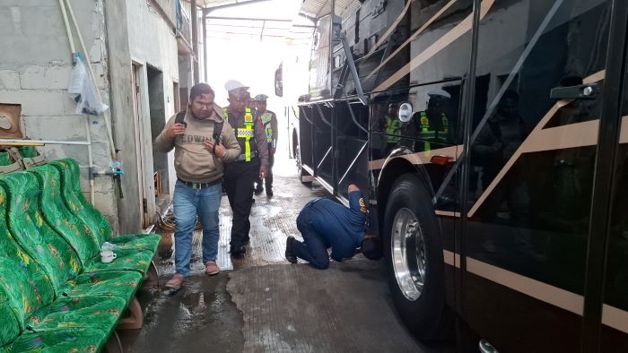 Satlantas Polres Pekalongan-Dishub Kabupaten Pekalongan Ramcek Bus