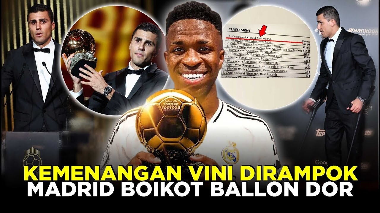 Vinicius Batal Menang Ballon d'Or 2024, Madrid Boikot Acara Penghargaan dan Tolak ke Paris