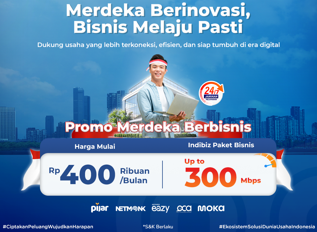 Rayakan 80 Tahun Indonesia Merdeka, Telkom Berikan Promo Berlangganan Paket Indibiz