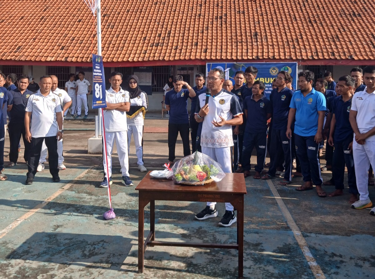Diawali Senam Bersama, Lapas Pekalongan Resmi Buka Pekan Olahraga Warga Binaan