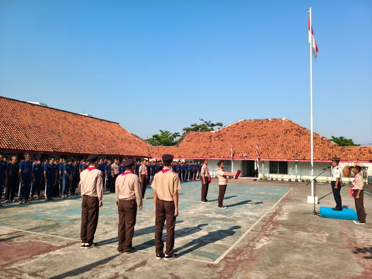 Melalui Upacara Bendera, Lapas Pekalongan Perkuat Pembinaan Kepribadian Warga Binaan