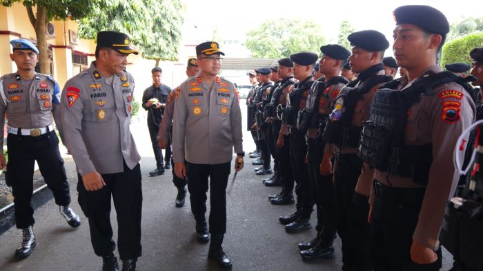 Polres Pekalongan BKO Pengamanan Demo di Pati