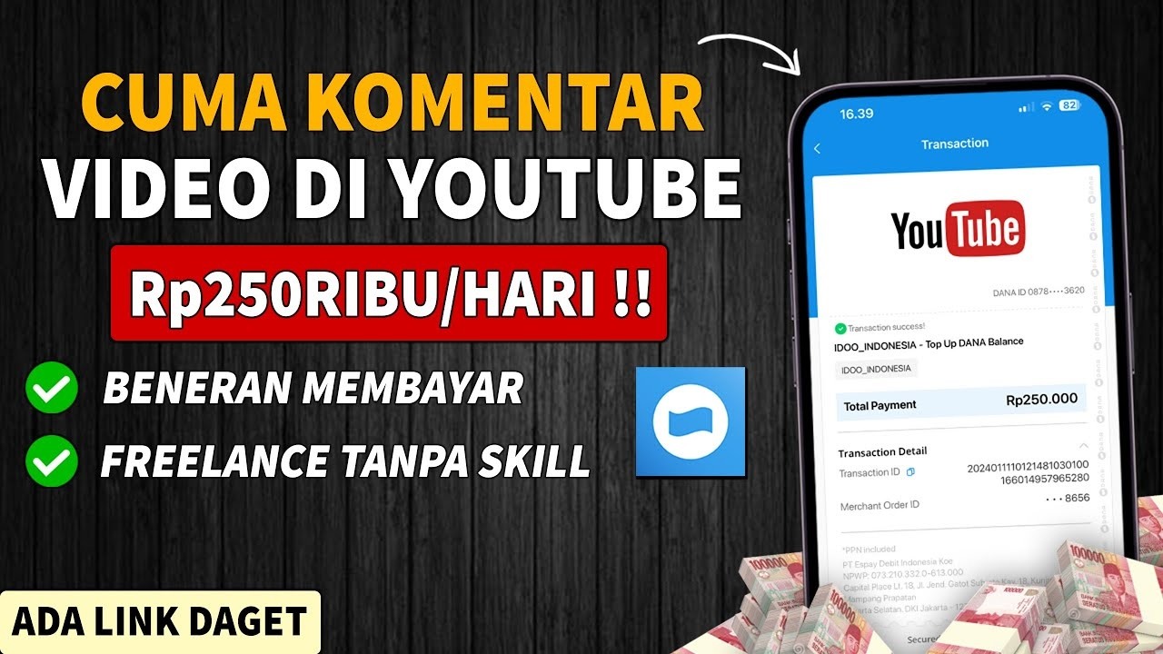 Saldo DANA Gratis! Cuma Komentar Video di Youtube Dibayar Rp250 Ribu per Hari, Begini Caranya