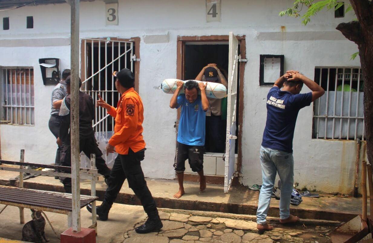 Lapas Pekalongan Adakan Simulasi Tanggap Darurat Bencana Gempa Bumi