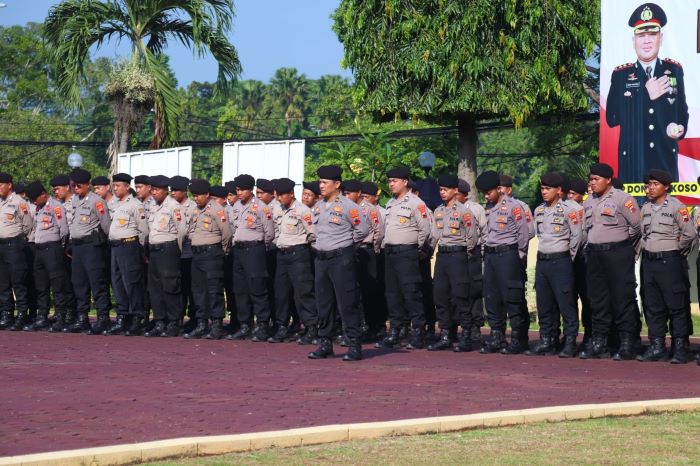Ratusan Personel Polres Pekalongan Siaga 1 di May Day 2025