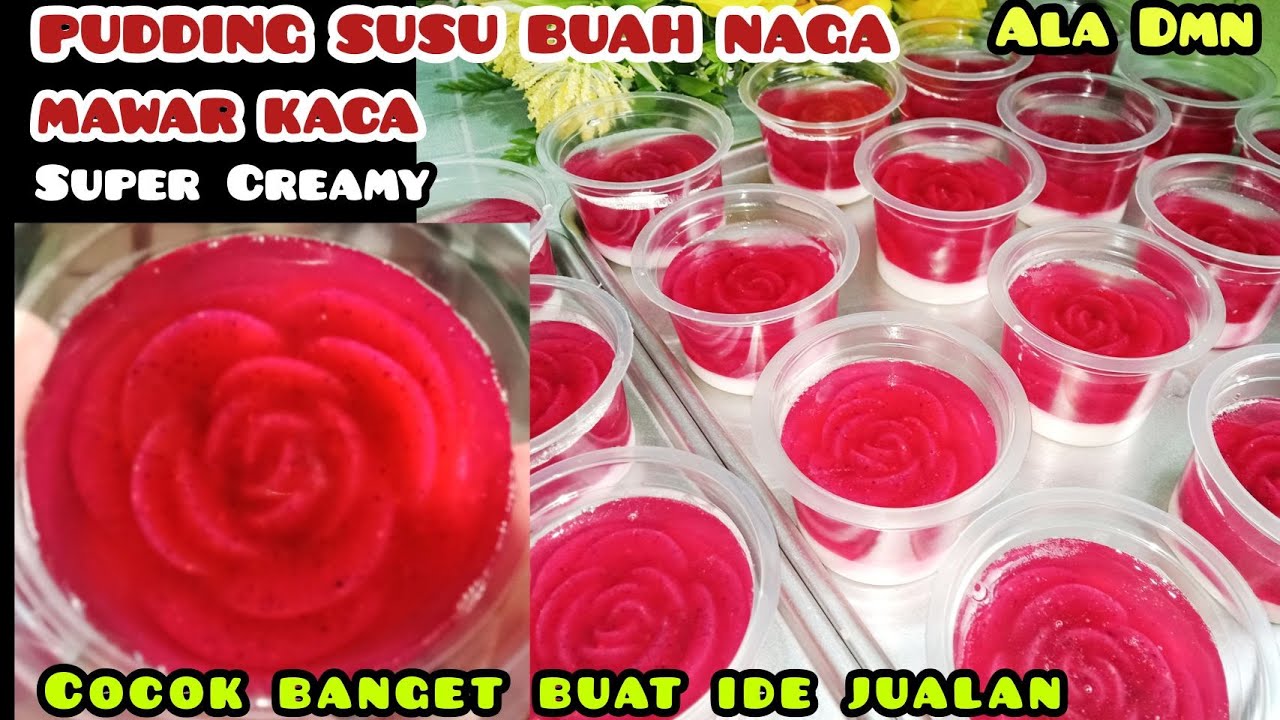 Modal Ekonomis! Cobain Resep Puding Susu Buah Naga yang Lembut dan Enak, Cocok Jadi Ide Jualan untuk Anak-anak