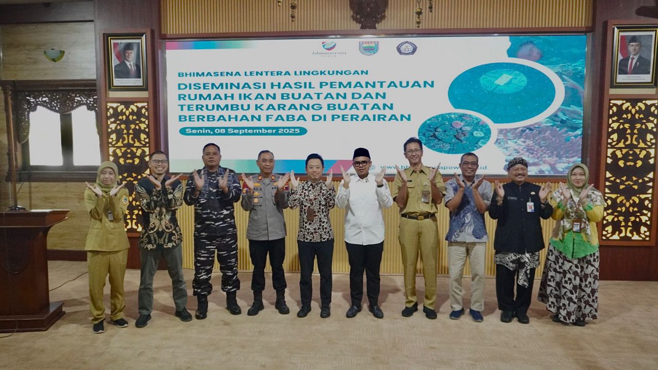 Mantap! Terumbu Karang Buatan Berbahan FABA PLTU Batang Ditumbuhi Karang
