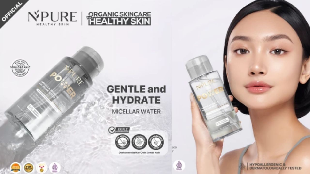 NEW LAUNCH! Review Npure Gentle & Hydrate Micellar Water yang Bebas Alkohol, Aman untuk Kulit Sensitif