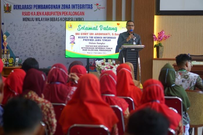 Tim Komisi Informasi Provinsi Jateng Visitasi dan Verifikasi PPID RSUD Kajen Kabupaten Pekalongan