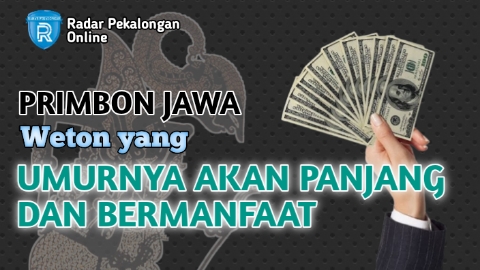 Inilah Weton yang Umurnya Akan Panjang dan Bermanfaat menurut Primbon Jawa, Coba Cek Wetonmu