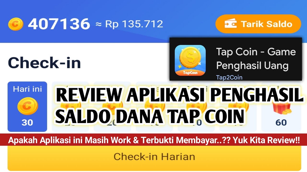 Cuma Modal HP dan Koneksi Internet, Bisa Hasilkan Uang Hingga Ratusan Ribu Dari Game Tap Coin, APK Penghasil S