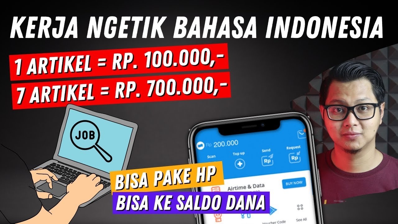 Bisa dari HP! Kerja Ngetik Online Bahasa Indonesia Dibayar Rp100 Ribu per Artikel, Begini Caranya