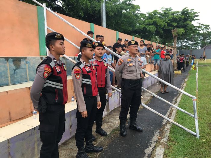 Polisi Amankan Turnamen Sepak Bola Liga 4 Jawa Tengah, BINTANG TIMUR Vs SLAWI UNITED dengan Skor 0-0