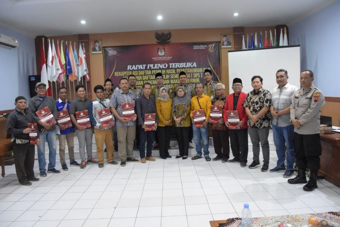 Rapat Pleno DPS KPU Kabupaten Pekalongan, Total Pemilih di Kabupaten Pekalongan 736.578