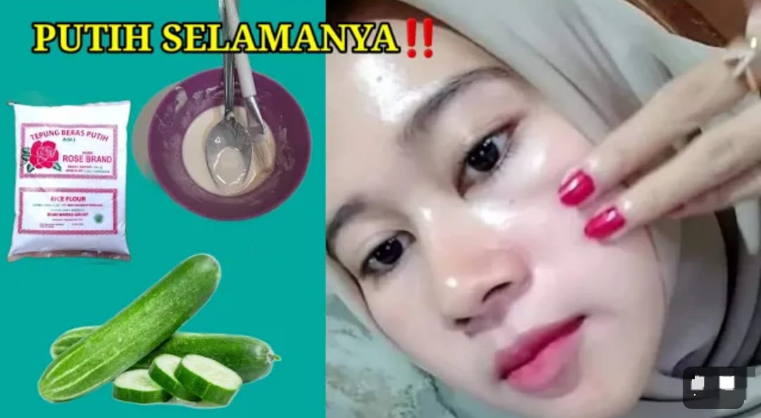 2 Cara Instan Memutihkan Wajah Dengan Timun dalam 1 Malam Wajah Langsung Putih Glowing Tanpa Noda Hitam