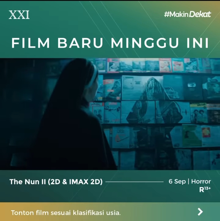 The Nun 2 Tengah Tayang di Bioskop Pekalongan Rabu 6 September 2023