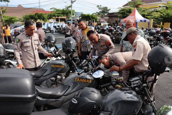 Antisipasi Penyalahgunaan Ranmor Dinas, Kapolres Pekalongan Cek Kendaraan Dinas