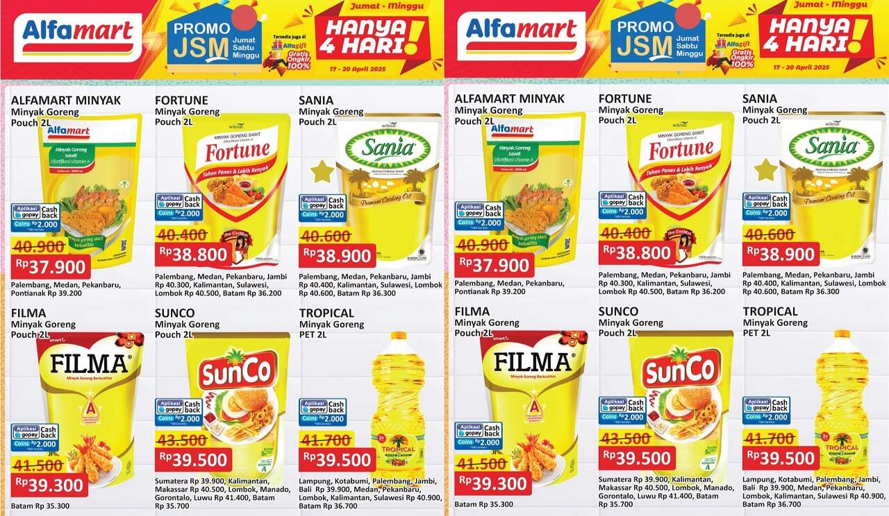 Jangan Lewatkan! Promo Minyak Goreng Murah Alfamart 17–20 April 2025, Diskon Gila-Gilaan!