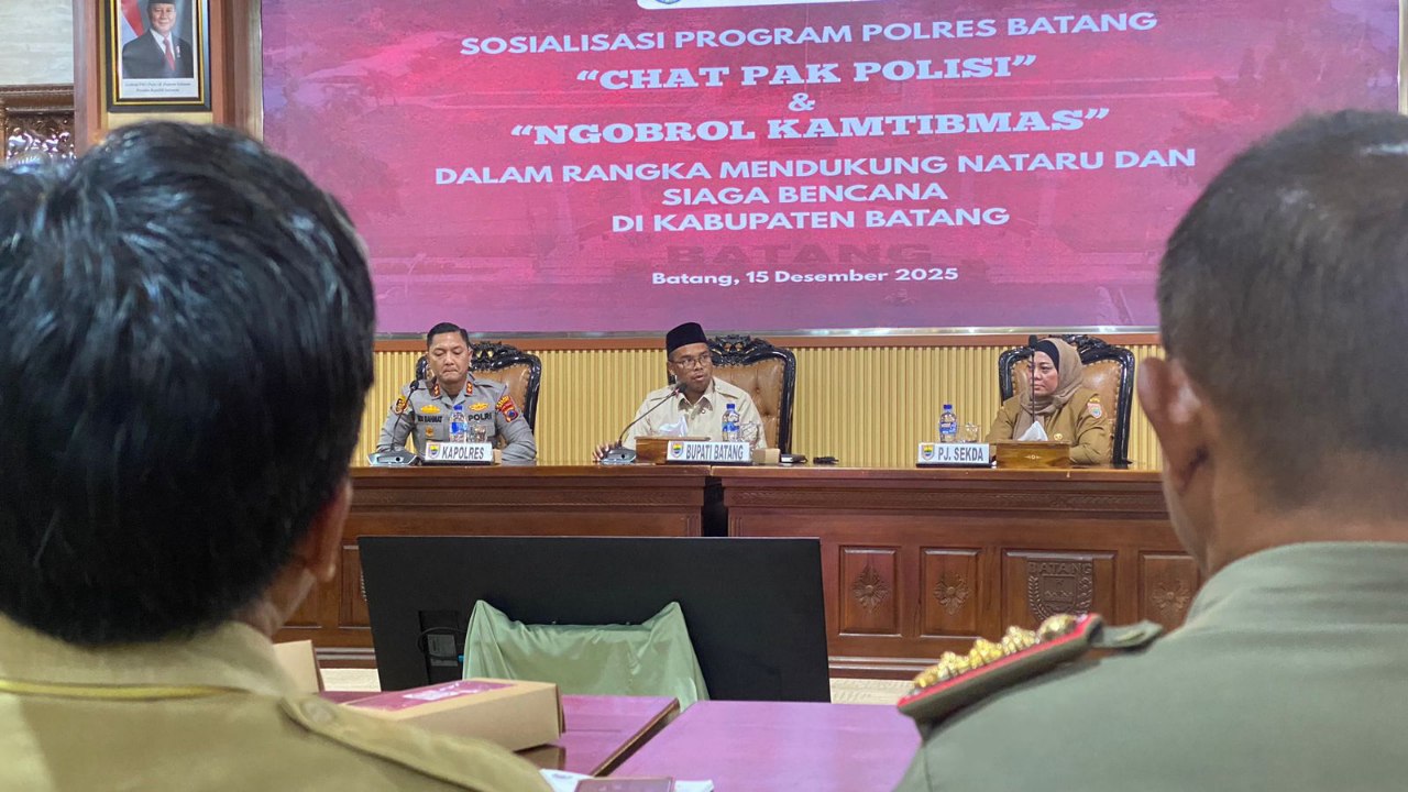 Polres Batang Luncurkan Layanan Chatbot dan Walkie-Talkie Digital untuk Antisipasi Nataru dan Bencana