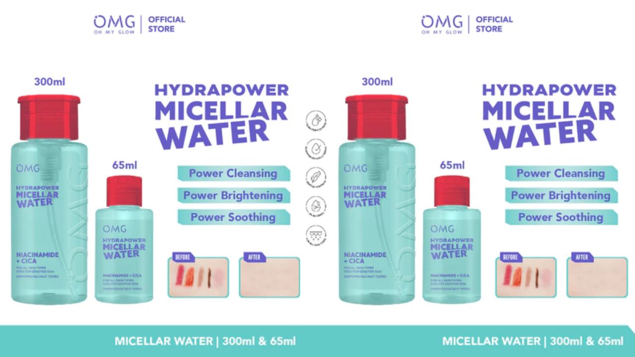 NEW LAUNCH! Review OMG Hydrapower Micellar Water, 1 Kali Swipe Bersihkan Kulit Sampi Pori-Pori