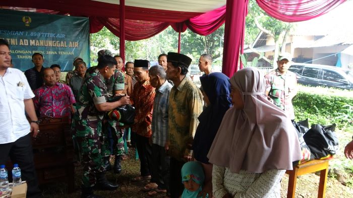 400 KK di Desa Dororejo Pekalongan Tak Lagi Kesulitan Air Bersih, Berkat Gerakan TNI AD Manunggal Air Bersih