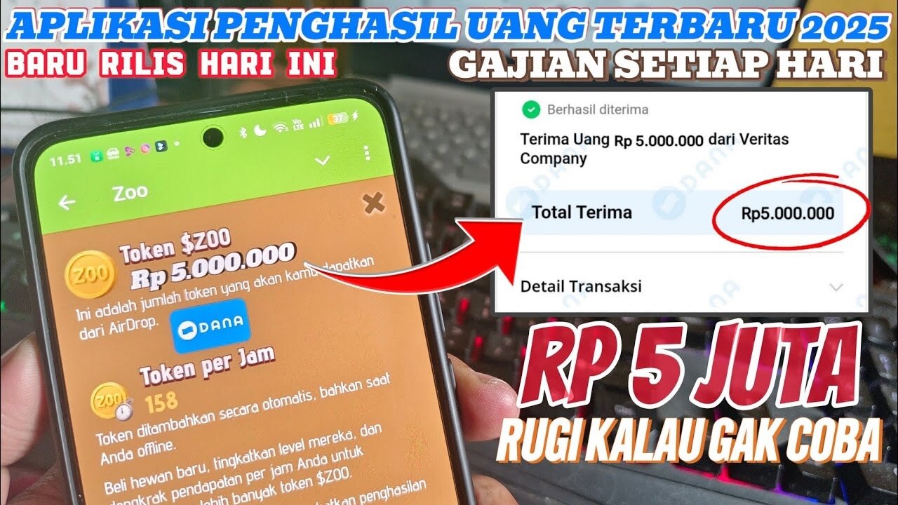 PASTI DIBAYAR! Aplikasi Game Penghasil Uang Terbaik 2025, Cara Mudah Dapat Uang Gratis Hingga Rp5 Juta