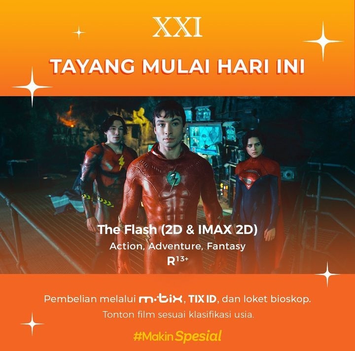 Tayang Hari Ini, The Flash di Bioskop Pekalongan Rabu 14 Juni 2023