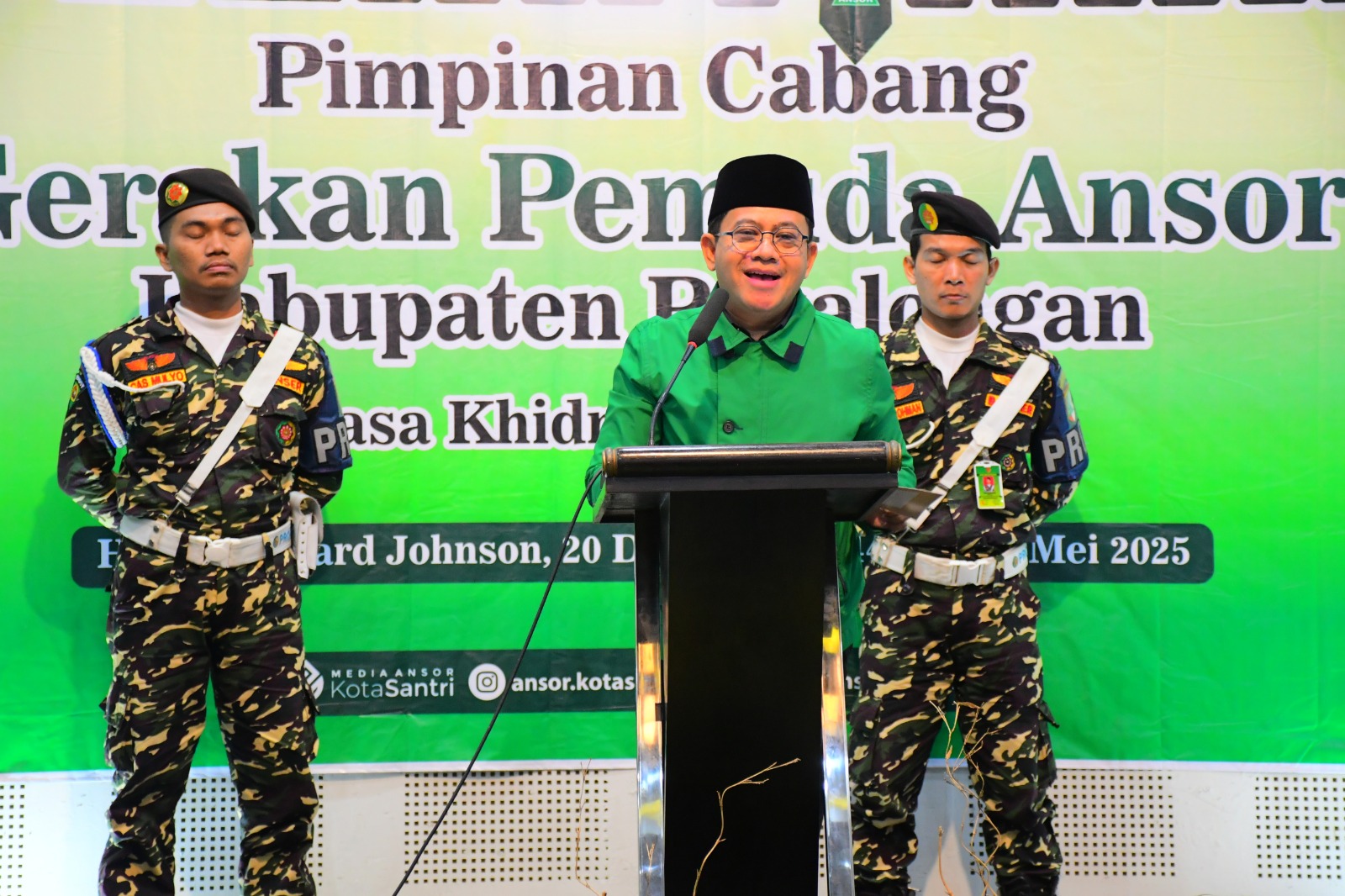 Wakil Bupati Sukirman Hadiri Pelantikan PC GP Ansor Kabupaten Pekalongan, Harapkan Sinergi Kinerja Positif